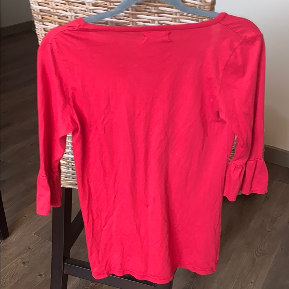 Michael Stars original red ruffle tee - Picture 5 of 6